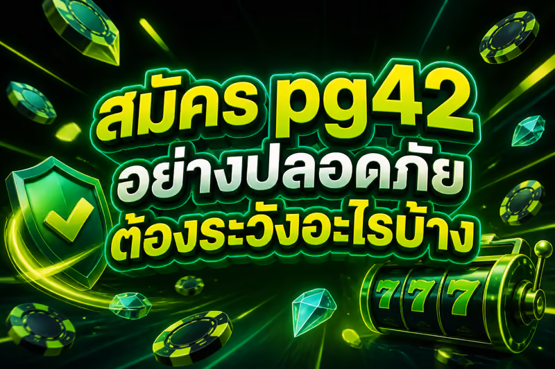 สมัคร pg42 อย่างปลอดภัยต้องระวังอะไรบ้าง